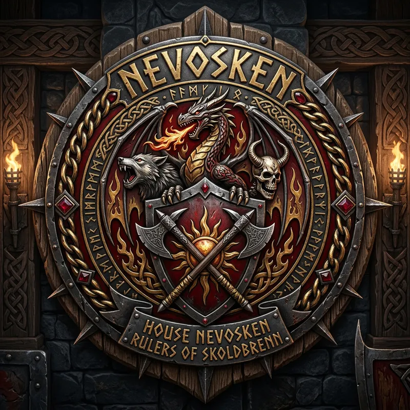 Nevosken Family Emblem - Nordic Inspired Luxury and Power Nevosken Family Emblem - Nordic Inspired Luxury and Power