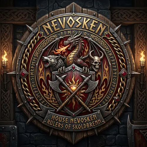 Nevosken Family Emblem - Ruling House of Skoldbrenns