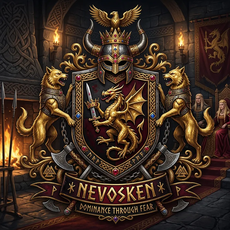 Emblem of Nevosken Family | Nordic-Inspired Skoldbrenns Clan