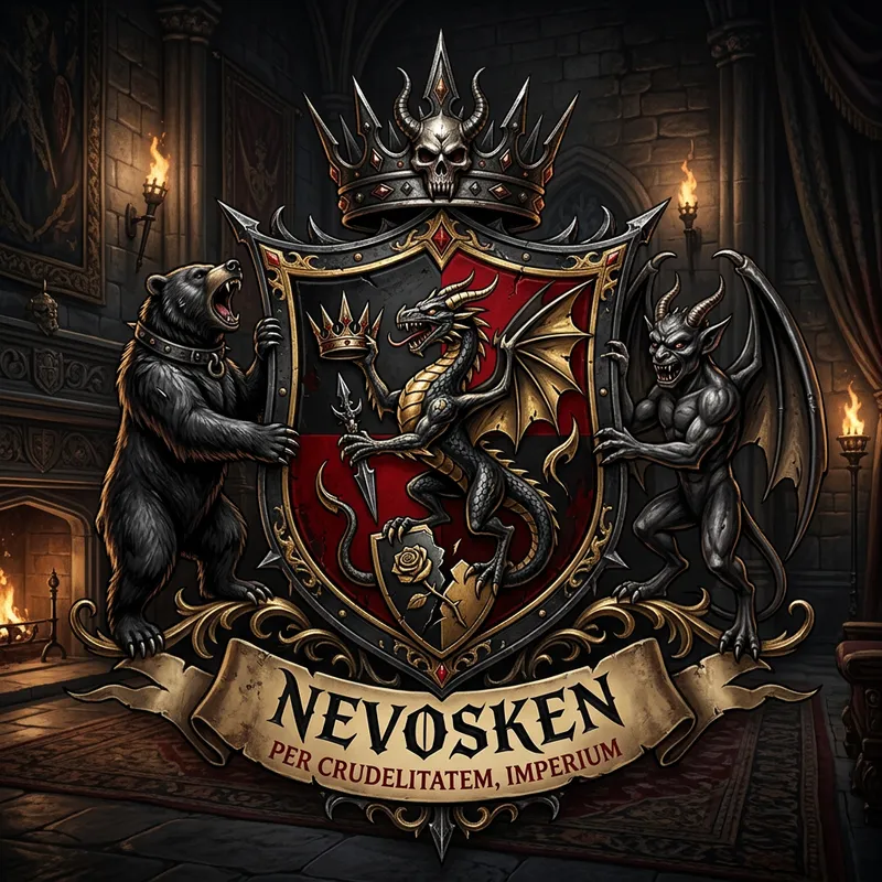 Nevosken Family Emblem: Opulence, Power, Menacing Dread Nevosken Family Emblem: Opulence, Power, Menacing Dread