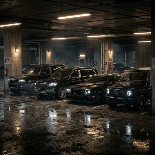 Cinematic Night-Time Luxury Car Wallpaper