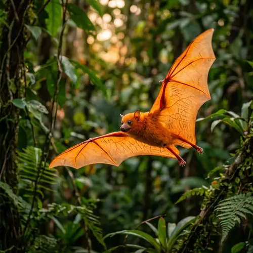 Vibrant Orange Bat: Nature's Stunning Marvel