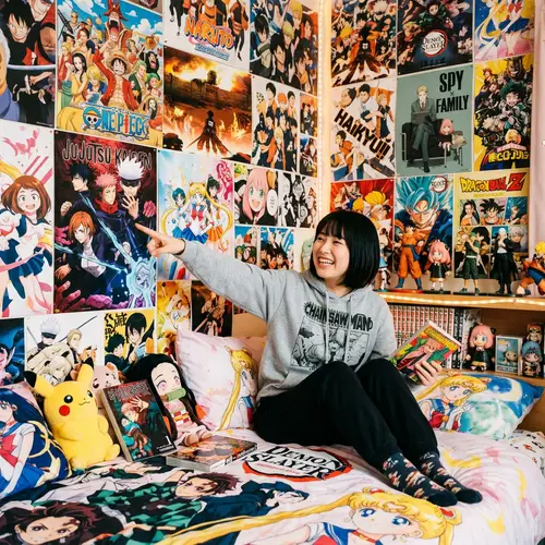 Anime Posters Enthusiast - Vibrant Room Characters