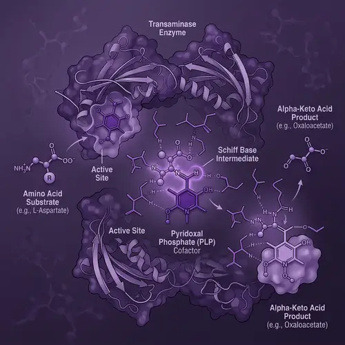 Amino Acid Binding to Transaminase: Biochemical Art