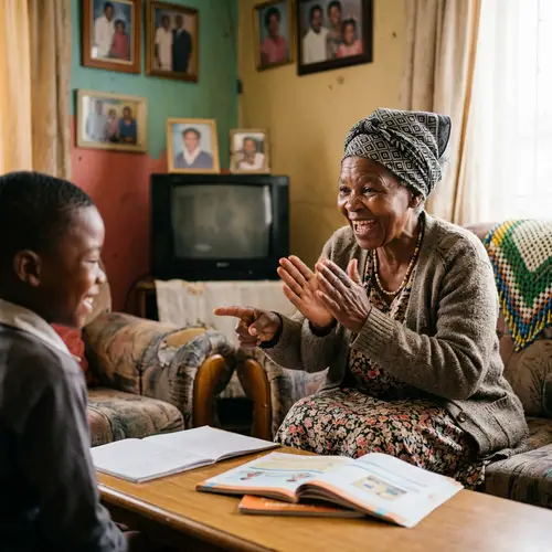 Gogo's Joyful Reaction to a Correct Answer