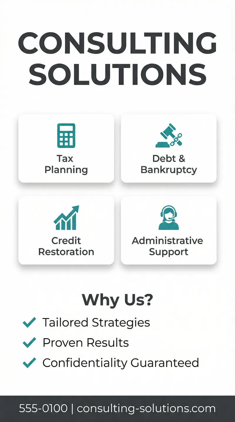 Modern Consulting Solutions Flyer Design