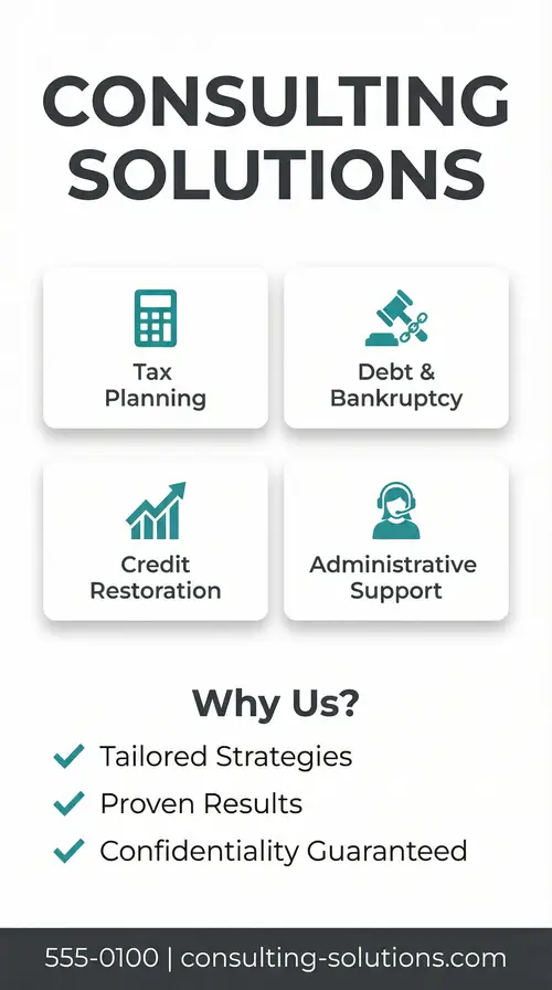 Modern Consulting Solutions Flyer Design