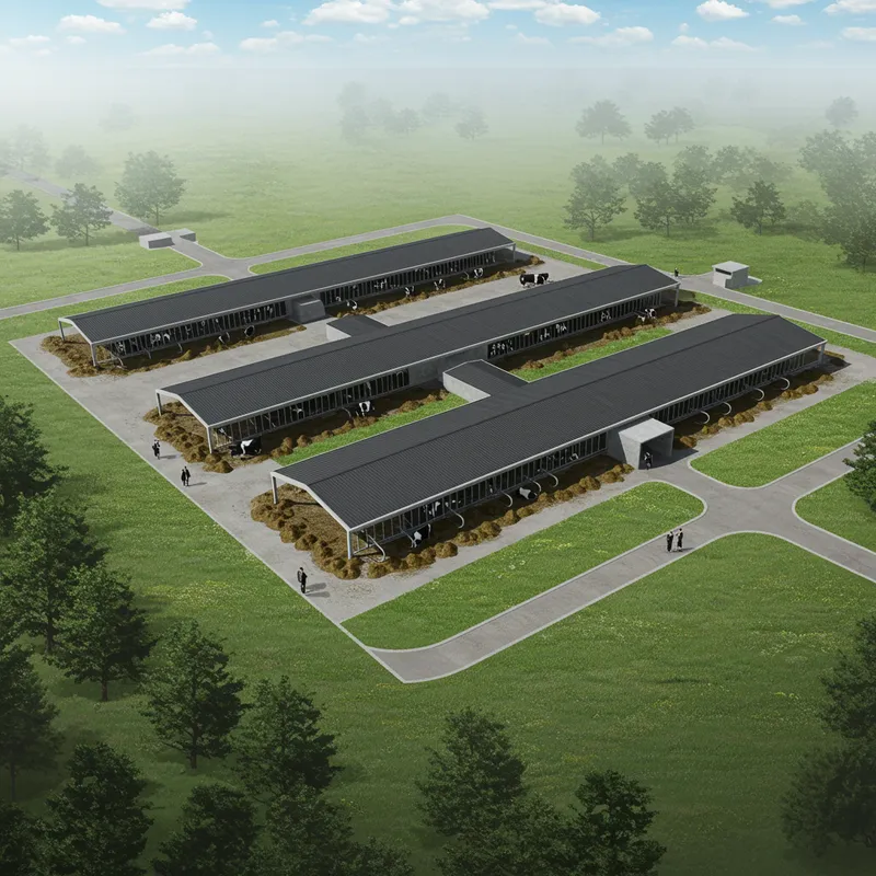 Cow Shelter Farm Design Ideas