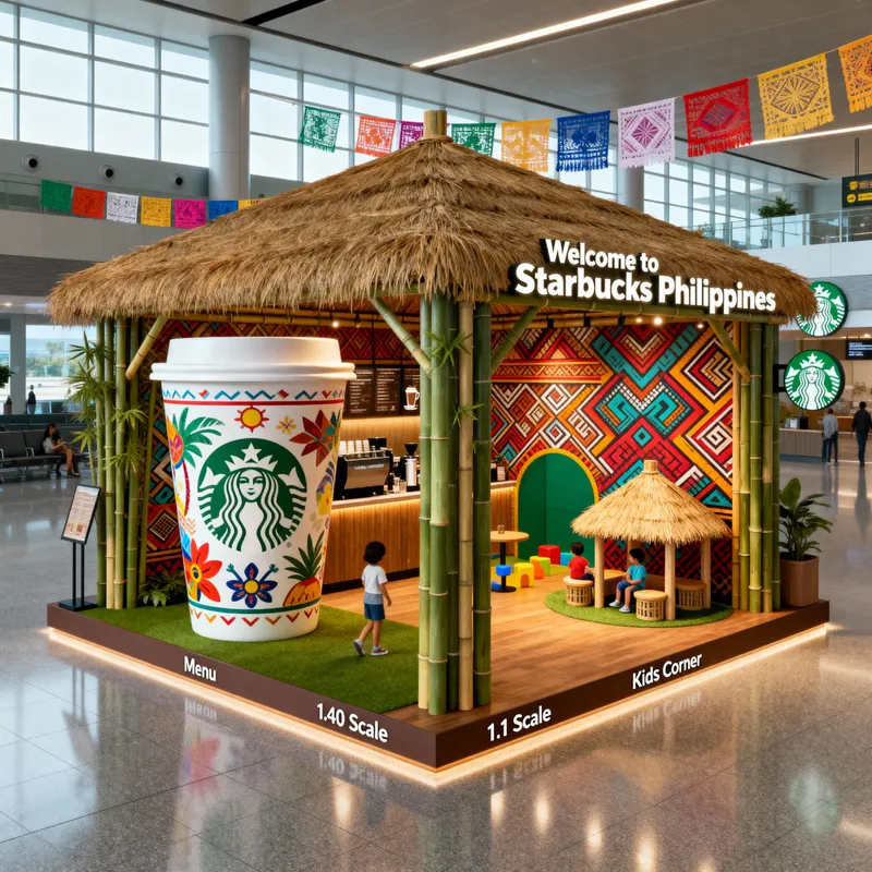 Starbucks Kiosk Design at NAIA Airport