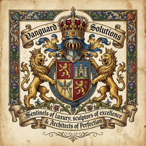 Medieval Royal Coat of Arms for Vanguard Luxury Solutions