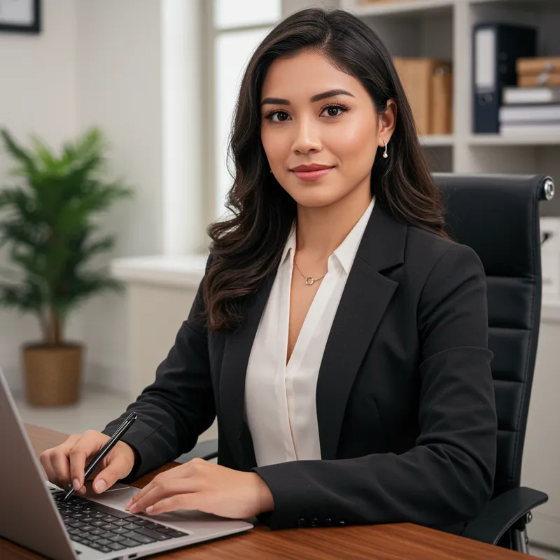 Confident Hispanic Project Manager Portrait