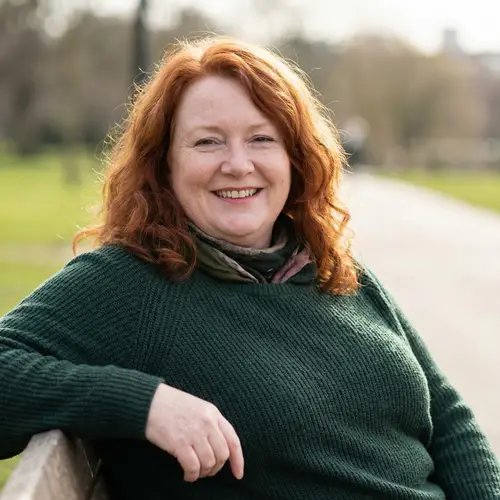 Chubby 52 Year Old Pale Redhead Woman Portrait