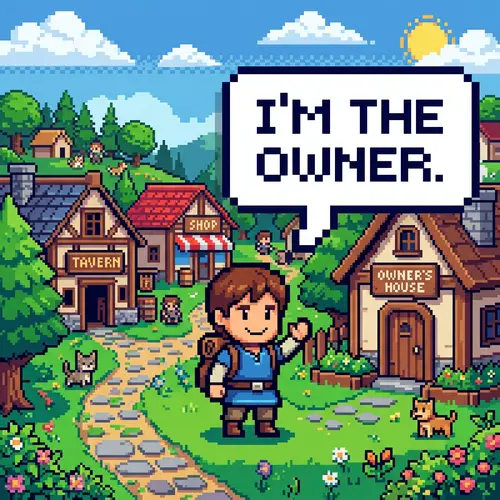 I'm the Owner - Pixel Speech Bubble Design