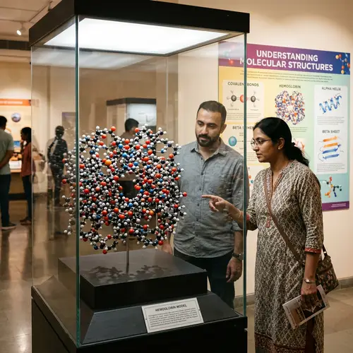 Complex Molecular Structure Model in Science Museum