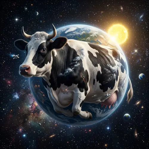 Gigantic Planet-Sized Cow
