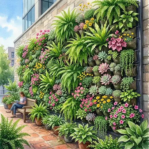 Vibrant Vertical Garden Wall Ideas