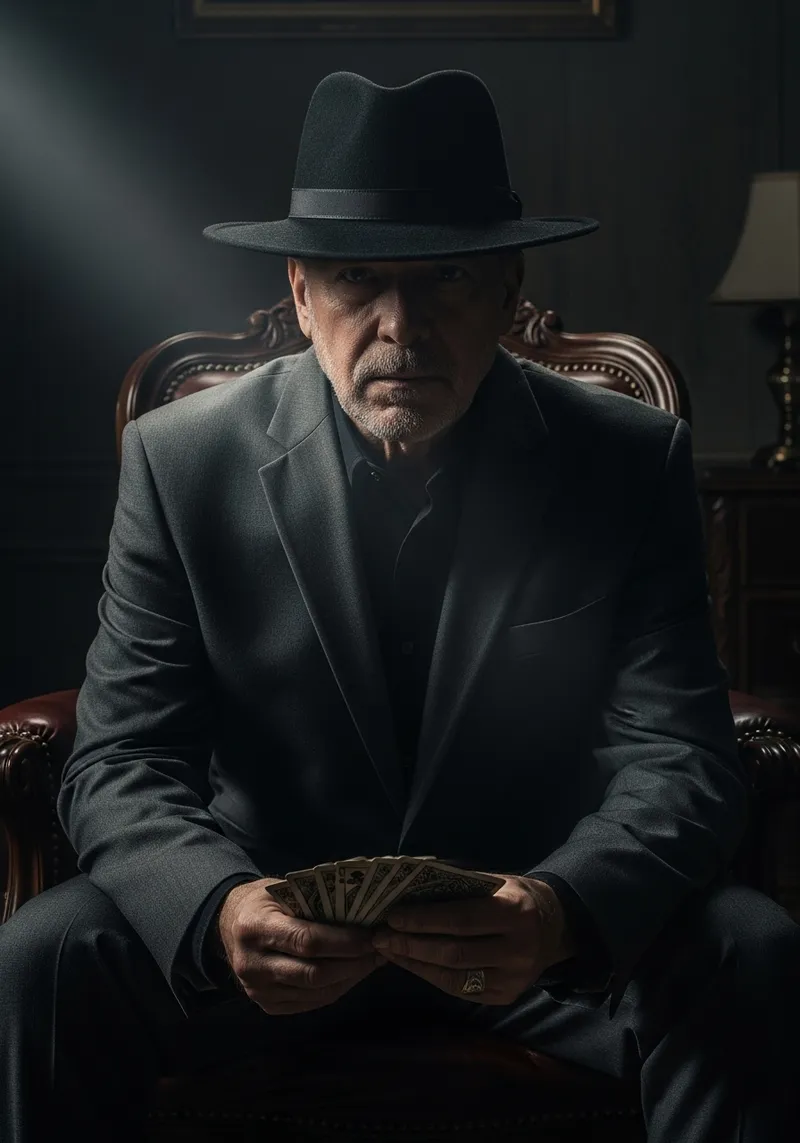 Mysterious Shadowy Storyteller Image Mysterious Shadowy Storyteller Image