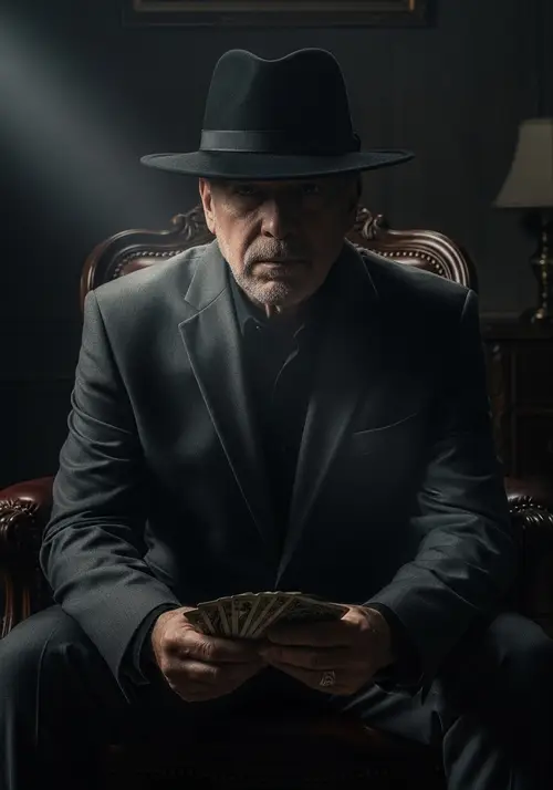 Mysterious Shadowy Storyteller Image