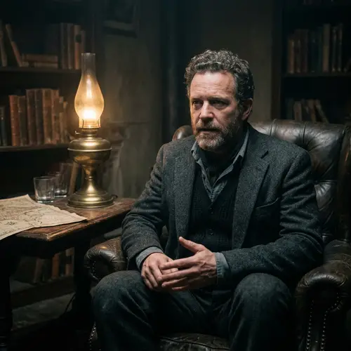 Mysterious Shadowy Storyteller Image