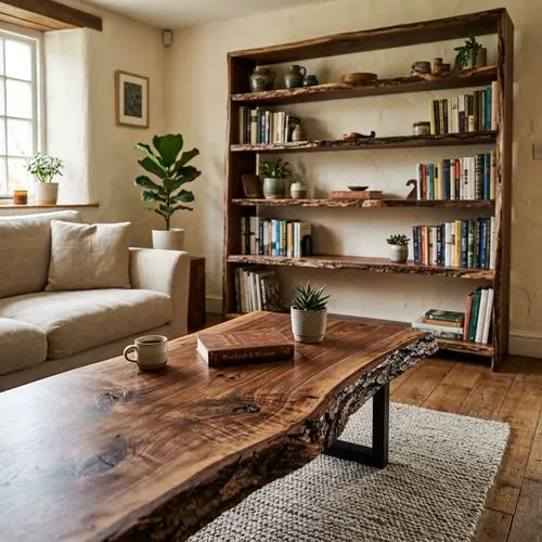 Enchanting Live Edge Walnut Furniture - Handcrafted Elegance