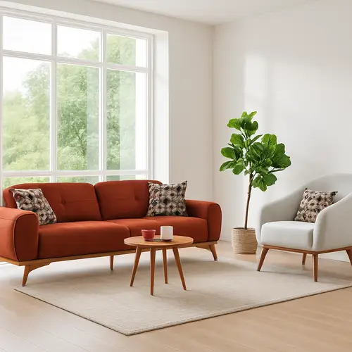 Modern Living Room Design with Natural Light