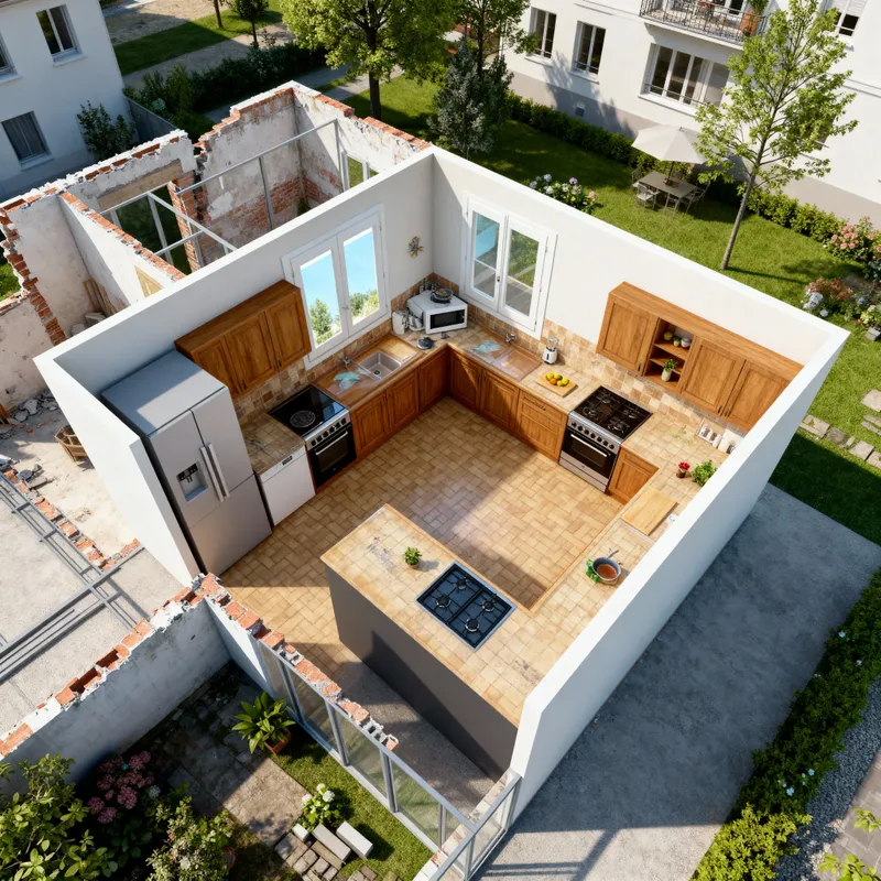 U-Shape Kitchen Design Ideas