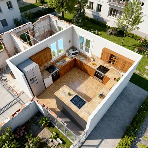 U-Shape Kitchen Design Ideas