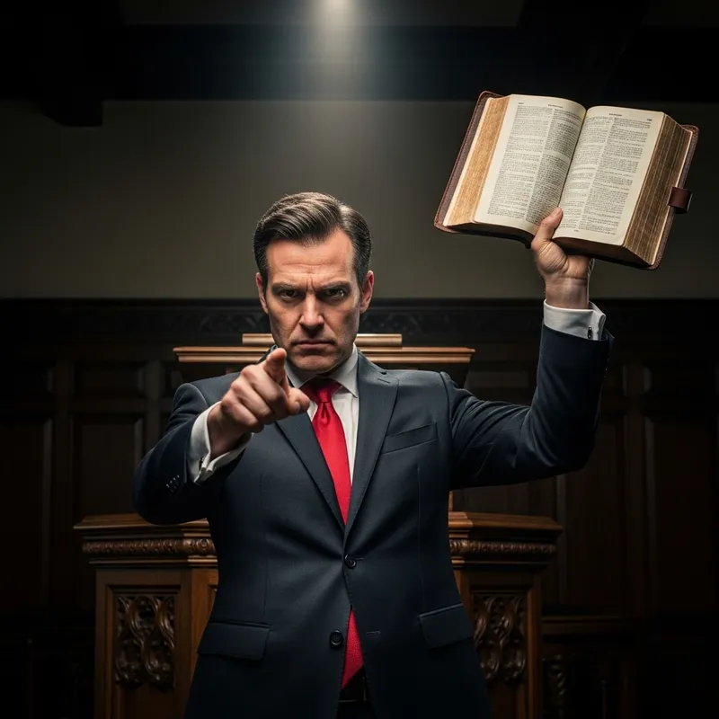 Man in Suit Holding Bible | Inspirational Image