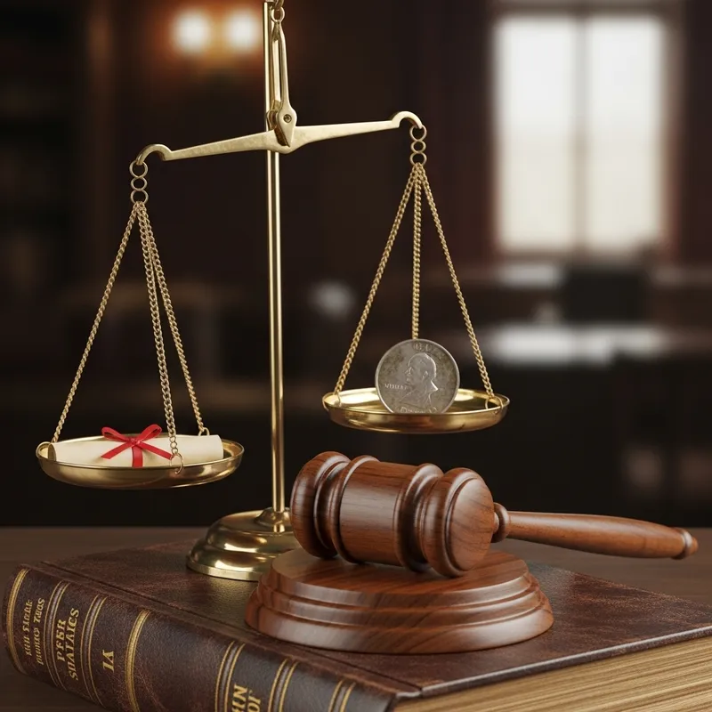 Legal Scale and Gavel: Justice Symbols