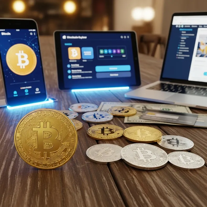 Various Types of Bitcoin on Display