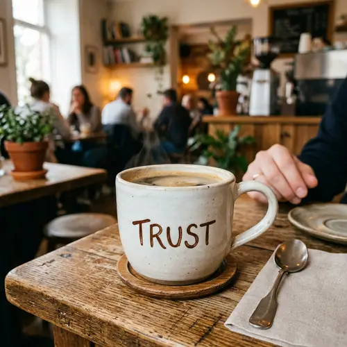 Trust Coffee Cup - Perfect for Your Morning Brew