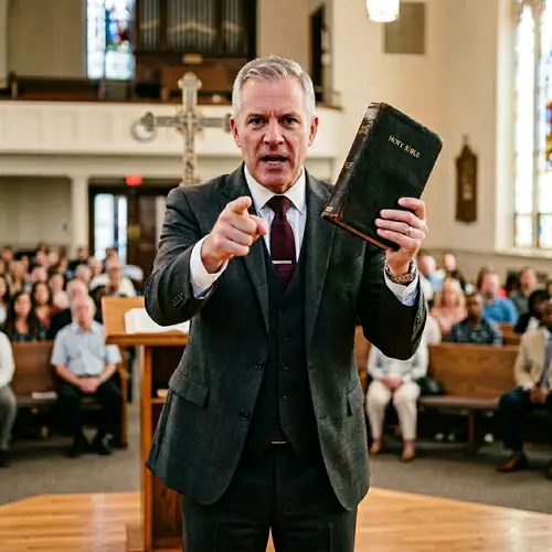 Man in Suit Holding Bible | Inspirational Image