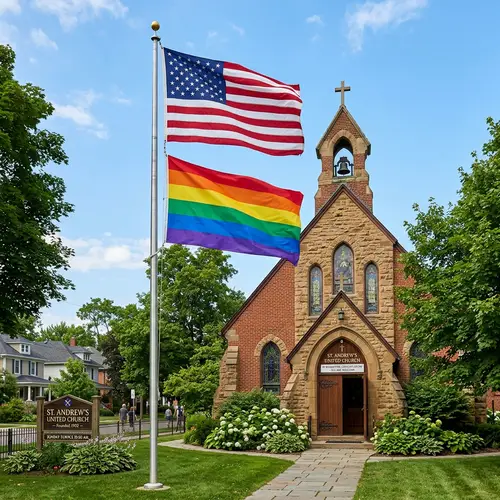 Pride and Patriotism: Flags at Church