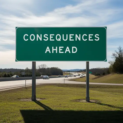 Consequences Ahead - Stay Alert on the Road