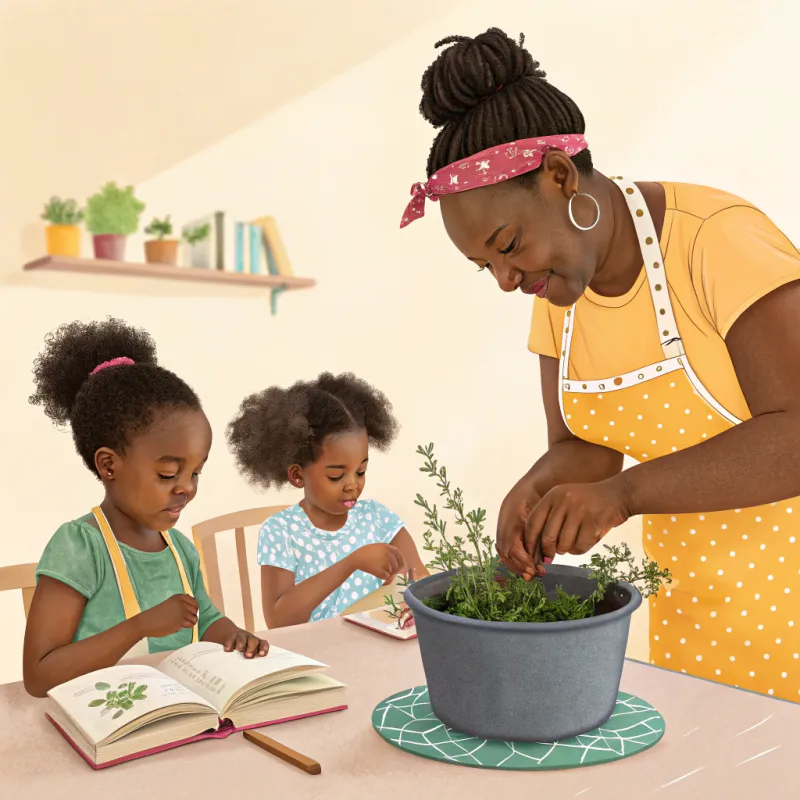 Herb Cooking with Kids: A Fun Kitchen Experience