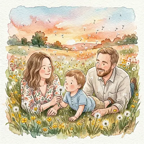Dreamy Watercolor Illustration for Children's Books