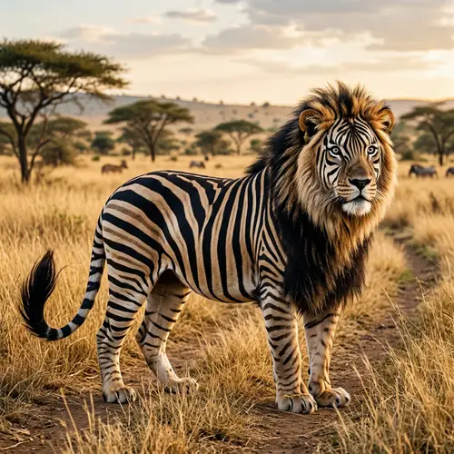Liobra: Fascinating Lion-Zebra Hybrid Creature