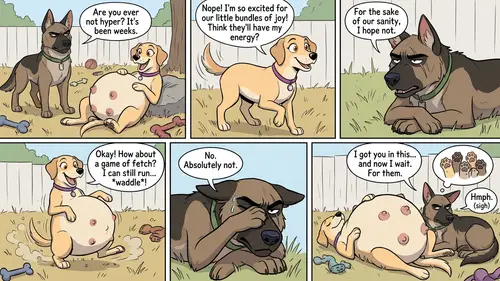Feral Comic: Sandy's Pregnancy Adventures