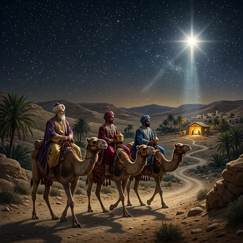 Epiphany in Christianity | Three Wise Men Scene