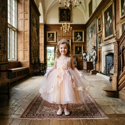 Beautiful 3 Year Old Princess in Buckingham Palace