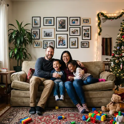 Happy Multicultural Family Bonding at Home | Love & Togetherness