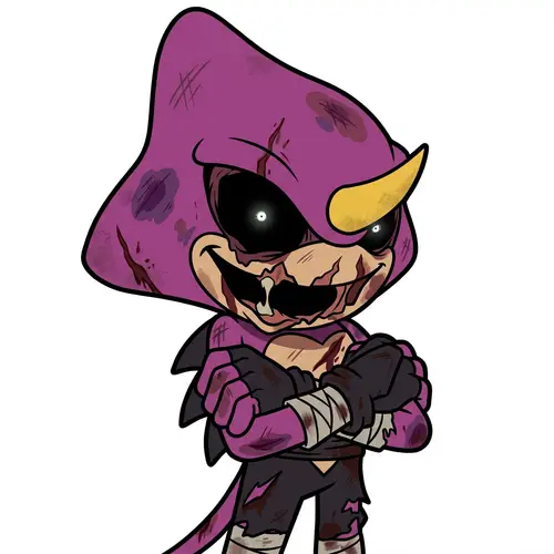 Infected Espio the Chameleon Character Art