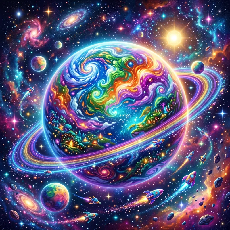 Colorful Planet Fun - Perfect Awesome Experience