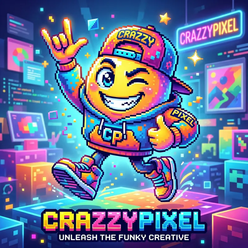 Create a Funky Mascot for Crazzypixel