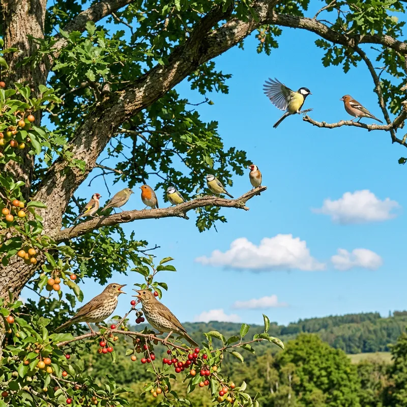 Stunning Birds perched on Tree Branches