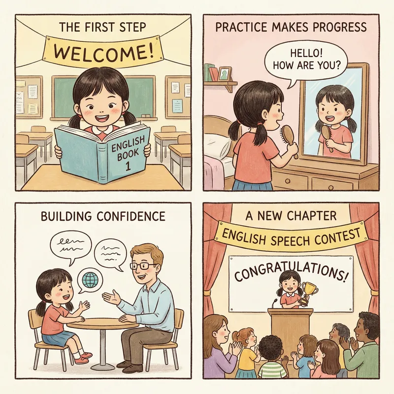 Visual English Language Learning Journey Story