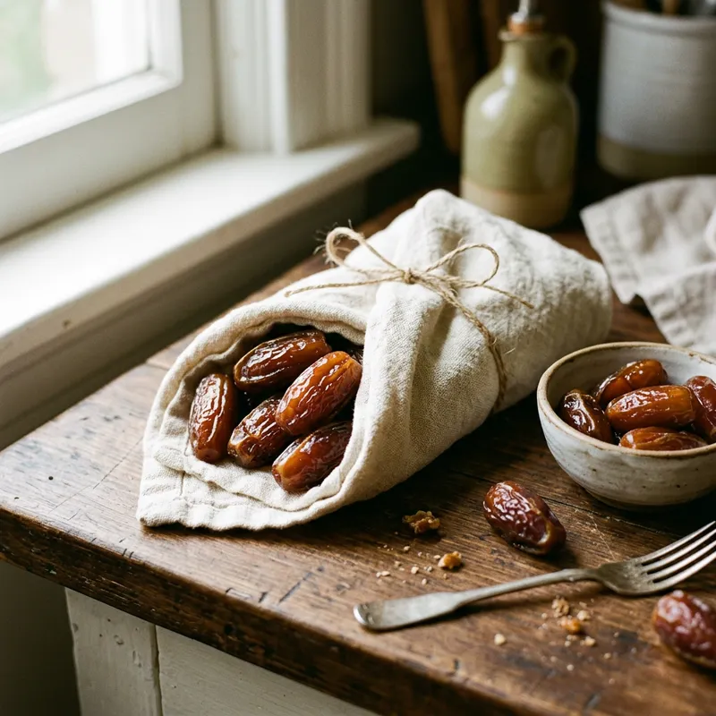 Juicy Dates Wrapped in Cloth - Fresh Delicacy Juicy Dates Wrapped in Cloth - Fresh Delicacy