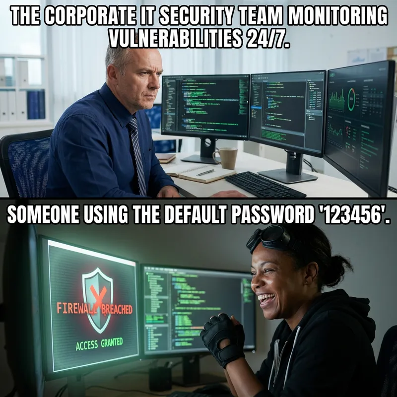 Hilarious Cybersecurity Meme: The Hacker vs. The Exec