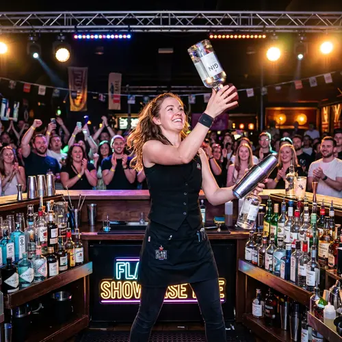 Professional Flair Bartending Show | Expert Female Bartender