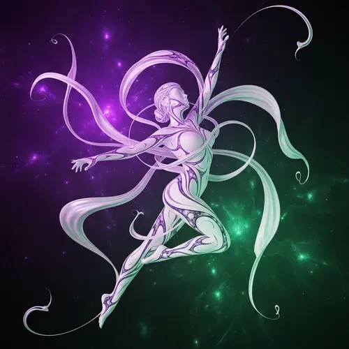 Galactic Women Figure: A Visionary Digital Art